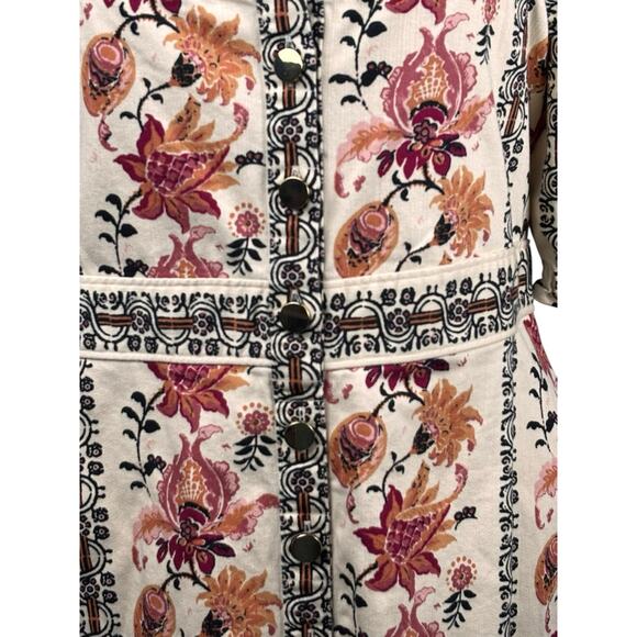 Spartina 449 Catrina Denim Dress in Autumn Linden Thistle Thanksgiving Size L - Picture 4 of 8